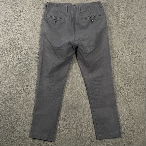 J Crew Pants Mens 32x32 Blue Classic Fit Officer Pant Button Fly Military - Picture 8 of 16